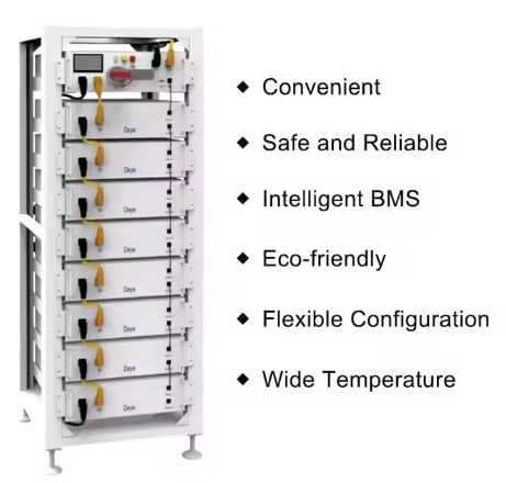 Deye High Voltage 220v 512v 106ah 280ah Lithium Ion Battery 20kwh 30kwh 40kwh 50kwh Deye Hybrid Power