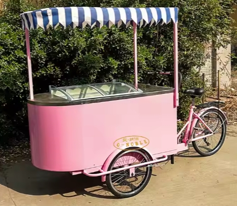 Mobile Electric 3 Wheel Ice Cream bike Cart For Sale